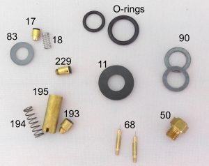 500CP / BriteLyt Petromax Parts Kit w/2-Orings-Part 1020-2-500CP