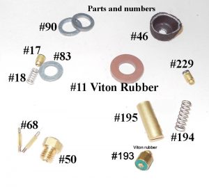 500CP / BriteLyt Petromax Parts Kit w/Leather washer-Part 1020-LEATHER-500CP