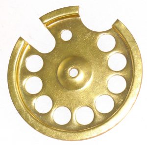 Center bottom plate-Part 122 Polished brass